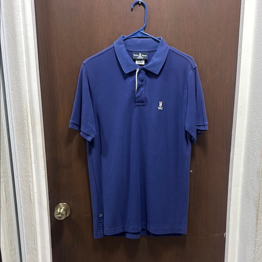 Psycho Bunny Blue Polo Shirt Classic Style